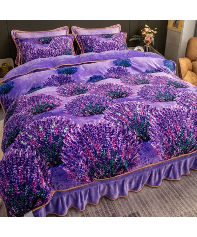 Traje de cama de terciopelo...